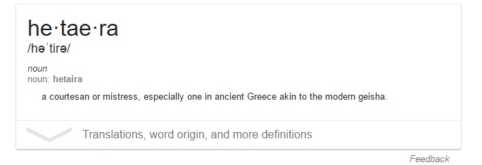 google hetaira definition